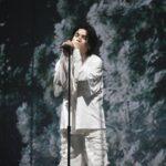 Suga si esibisce sul palco durante il suo concerto "D-DAY in SEOUL", alla Jamsil Arena di Seoul, domenica. Per gentile concessione di BigHit Music