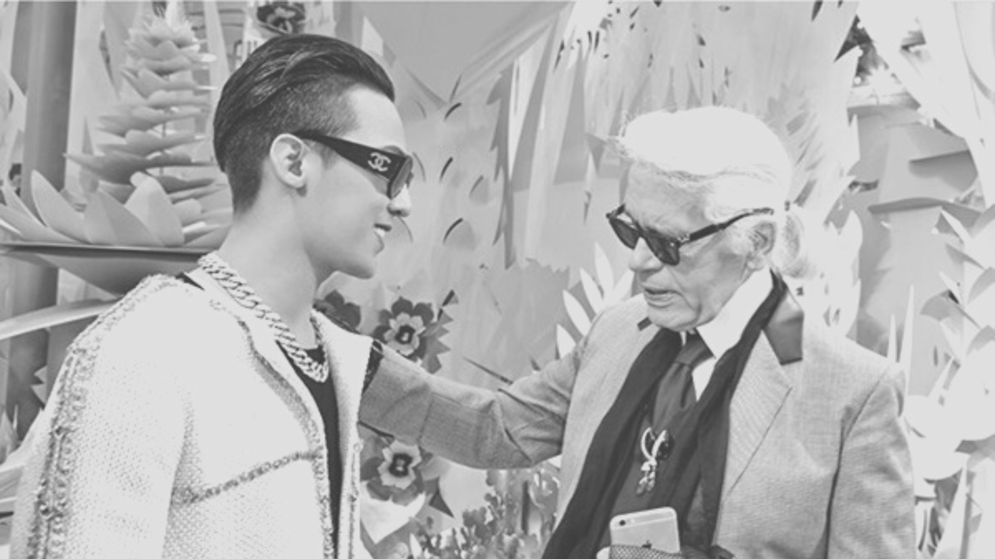 G- Dragon (BIG BANG) e Karl Lagerfeld