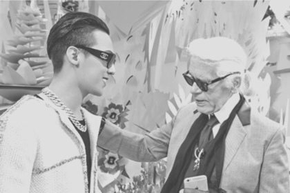 G- Dragon (BIG BANG) e Karl Lagerfeld