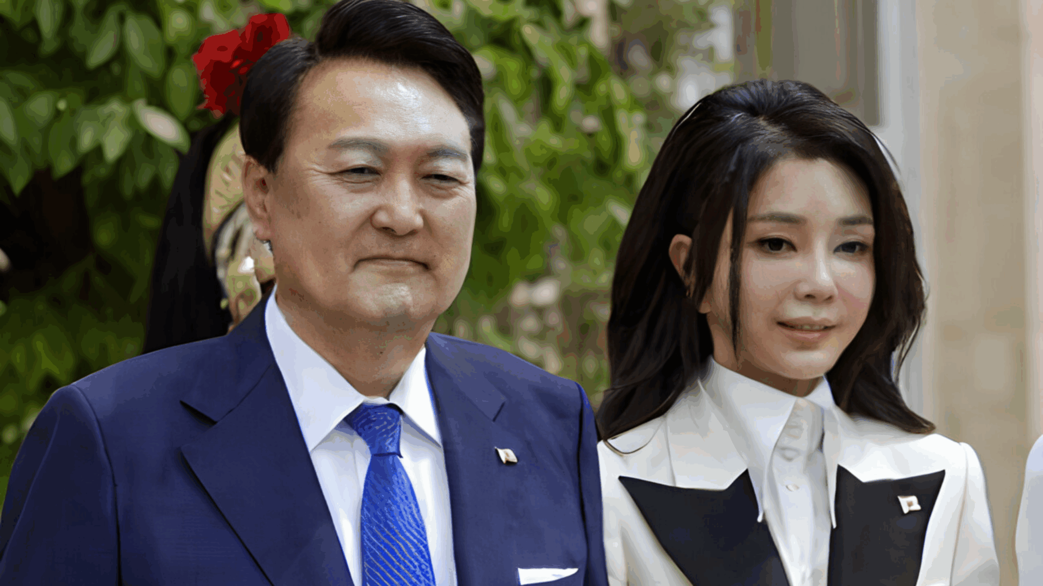 L'ex first lady sud coreana Kim Keon - hee con il marito, l'ex presidente Yoon Suk Yeol | Credits The Korea Herald