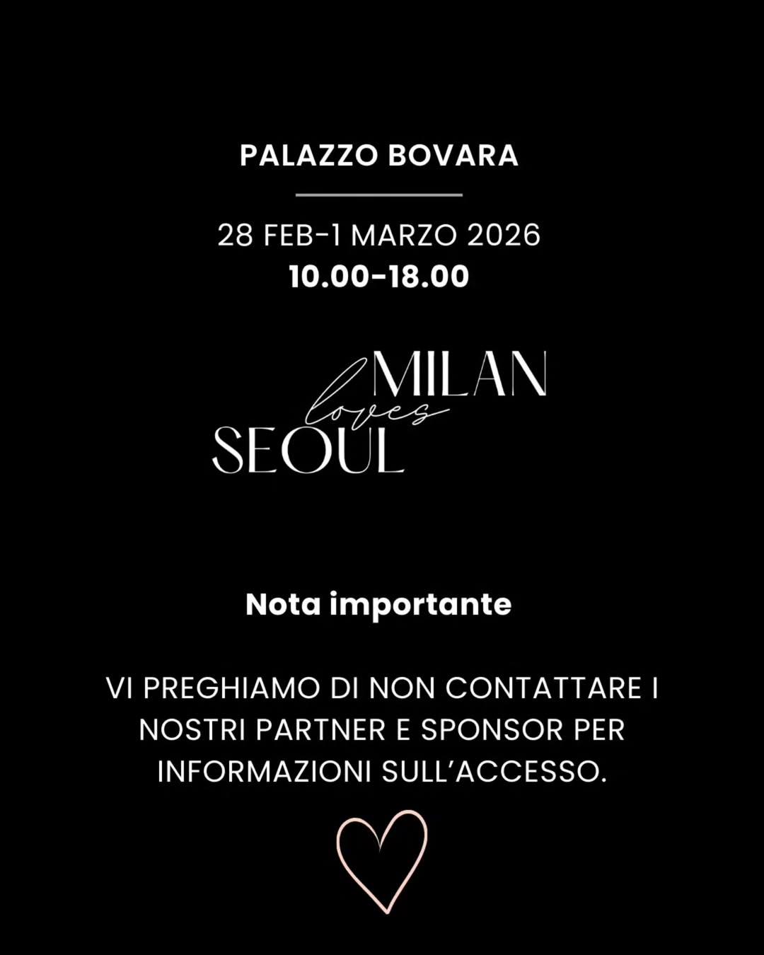 Dal profilo IG di Milan Loves Seoul