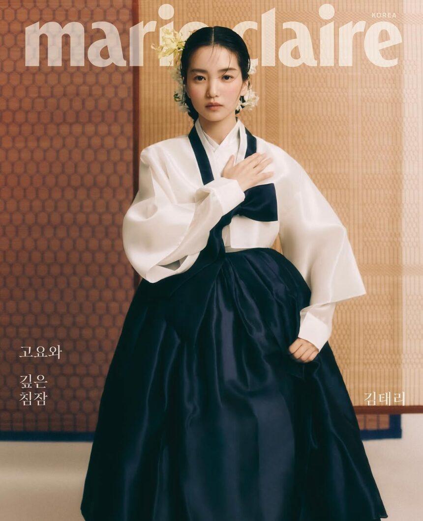 Kim Tae-ri indossa una creazione SHEEN:SEOUL per Hanbok Wave 2024