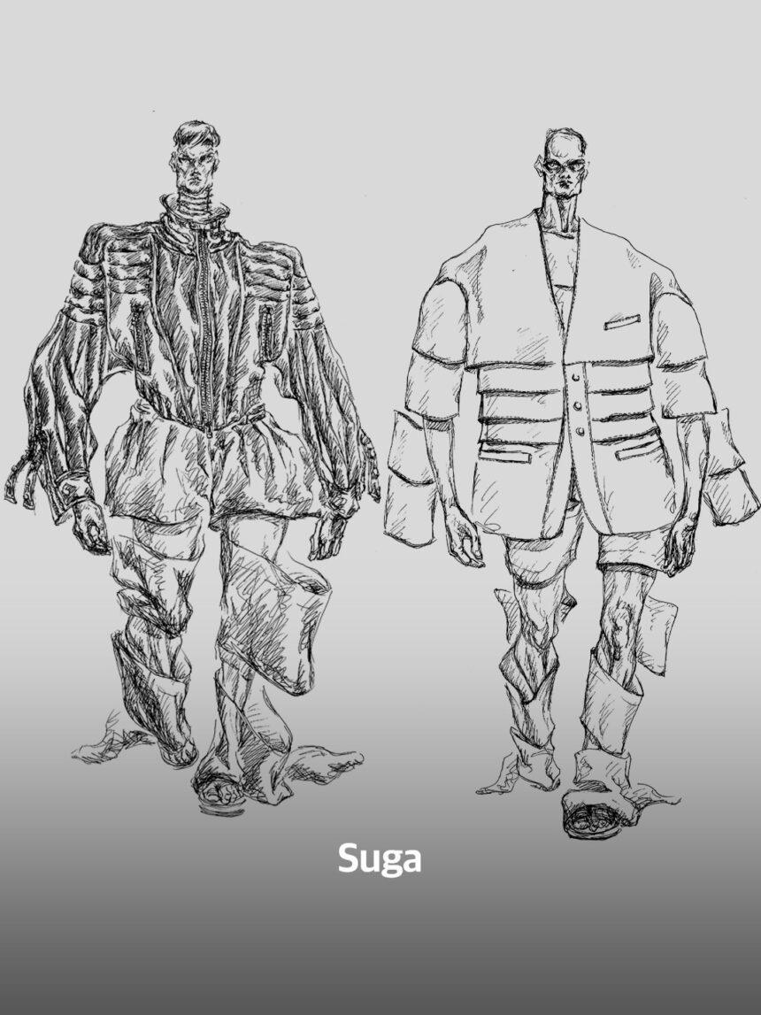 Bozzetto di Suga - Credits a WWD