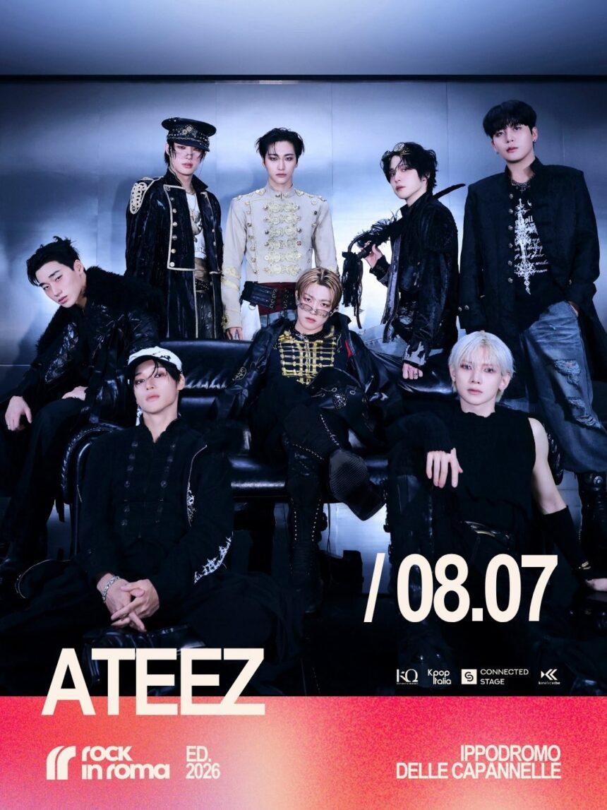 ATEEZ a Rock in Roma 2026