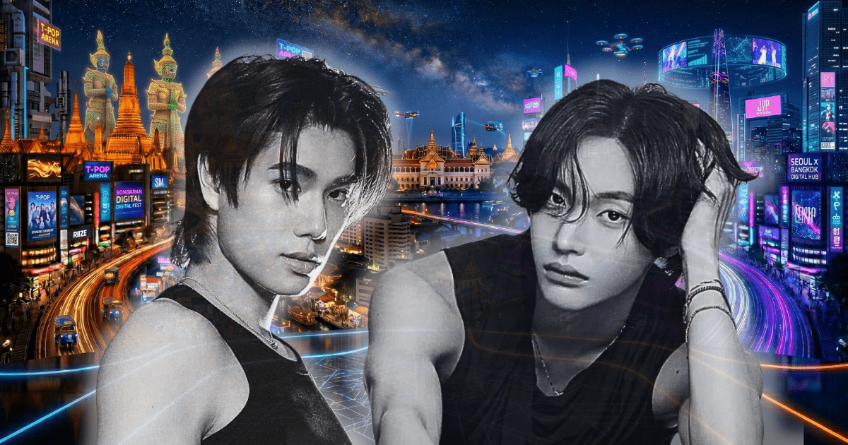 A sx Phuwin, attore e cantante thailandese - a dx Wonbin, membro del gruppo coreano RIIZE
