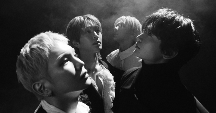 Gli SHINee - da sx Key, Onew; Taemin e Minho