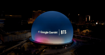 La Sphere di Las Vegas, i BTS e Google GEMINI (Fonte: sedaily.com)