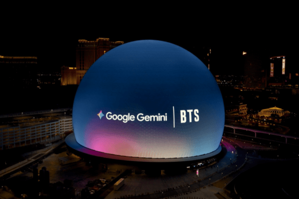 La Sphere di Las Vegas, i BTS e Google GEMINI (Fonte: sedaily.com)