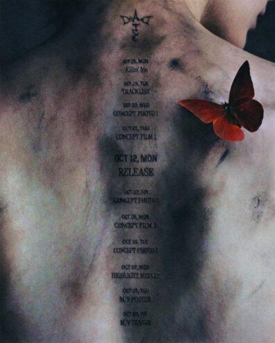 La schedule sulla schiena di Hanbin